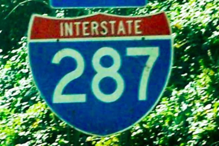 Overturned Car Slows Traffic On Route 287 In Bridgewater