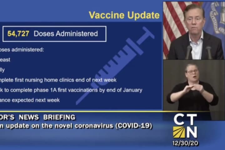 COVID-19: CT Is No. 1 In Northeast For Vaccine Distribution Rate, Lamont Says