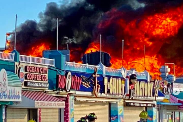 Ocean City Boardwalk Blaze Ravages Playland's Castaway Cove