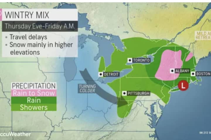 Snow Way! Parts Of Region Will See Wintry Mix, Accumulation As New Storm System Moves Through