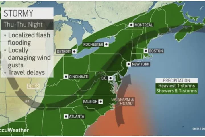 Storm System With Potential For Damaging Wind Gusts, Flooding Arrives In Region