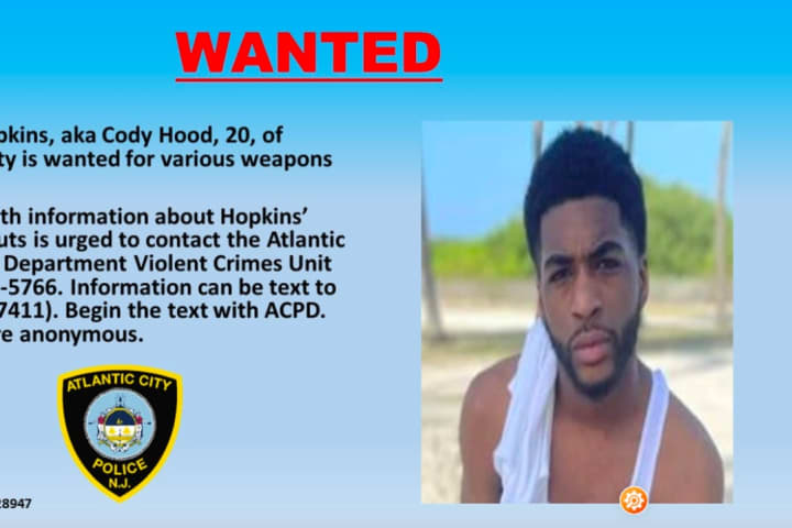 WANTED: Atlantic City PD Seeks Fugitive On Weapons Charges After Alleged Car Theft With 3 Teens