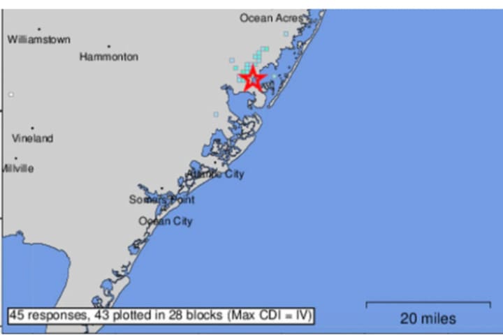 Small Earthquake Shakes South Jersey
