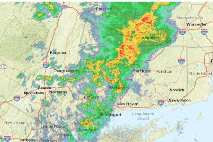 Storms With Downpours, Damaging Winds Sweeping Through Region