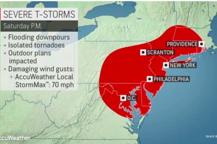 Severe Storms Expected With 70 MPH Wind Gusts, Drenching Downpours, Possible Tornadoes