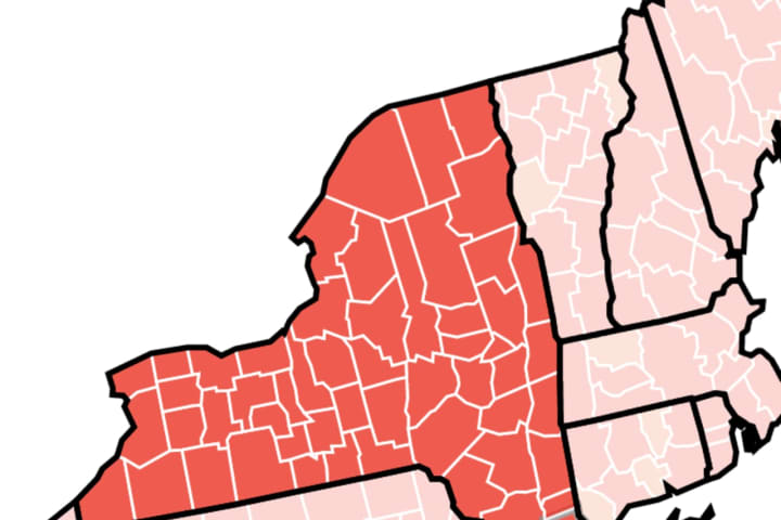 COVID-19: NY Now Seeing All Red, With All 62 Counties At High Risk For Spread