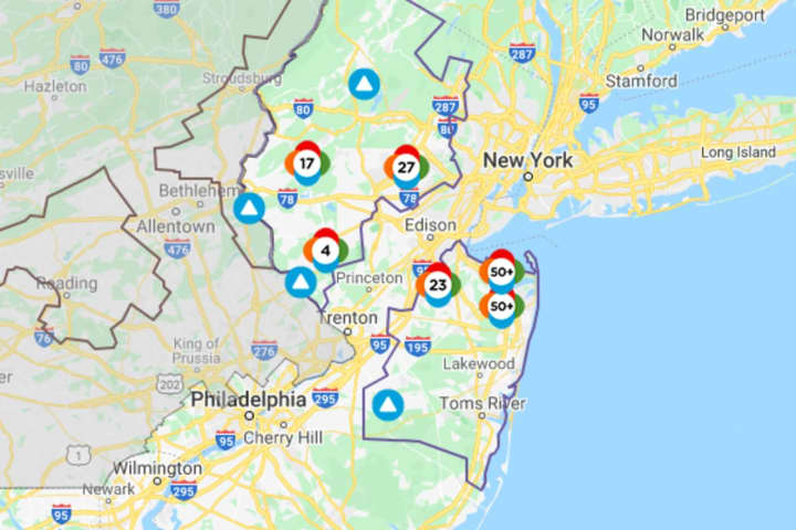 8,100 Without Power In Central Jersey