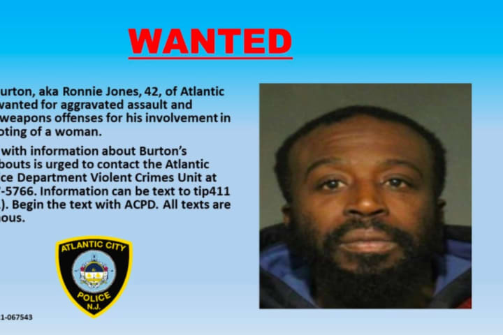 Atlantic City Fugitive Sought In Shooting