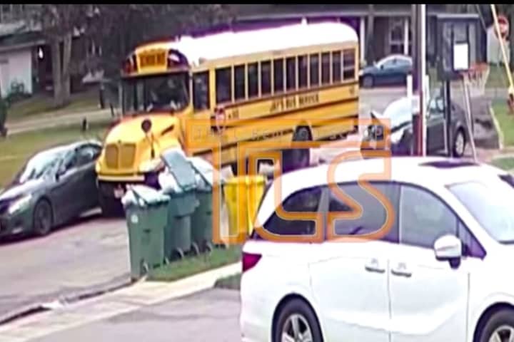 Video Shows Lakewood School Bus Smash Parked Cars