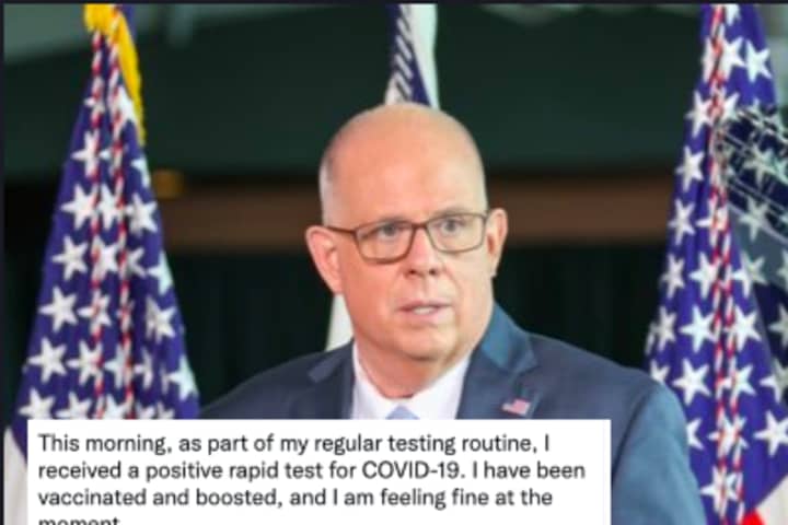 OMICRON: Vaccinated Maryland Gov. Larry Hogan Tests COVID-19 Positive