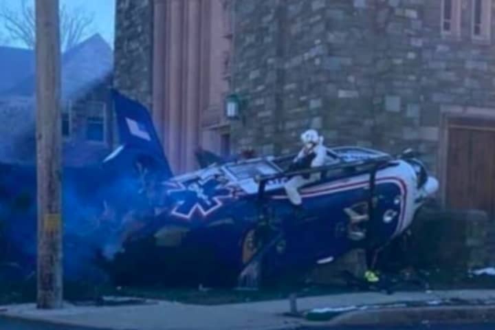 Medical Helicopter Carrying Baby Crashes In Upper Darby