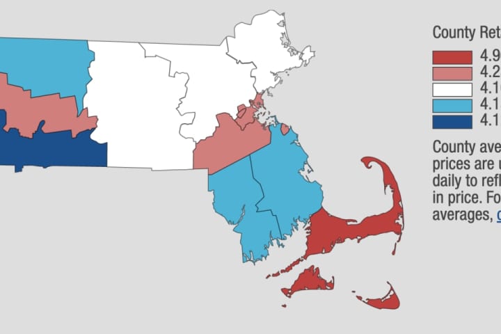 Here's Breakdown By County On How Much Massachusetts Gas Prices Have Increased Since Last Week