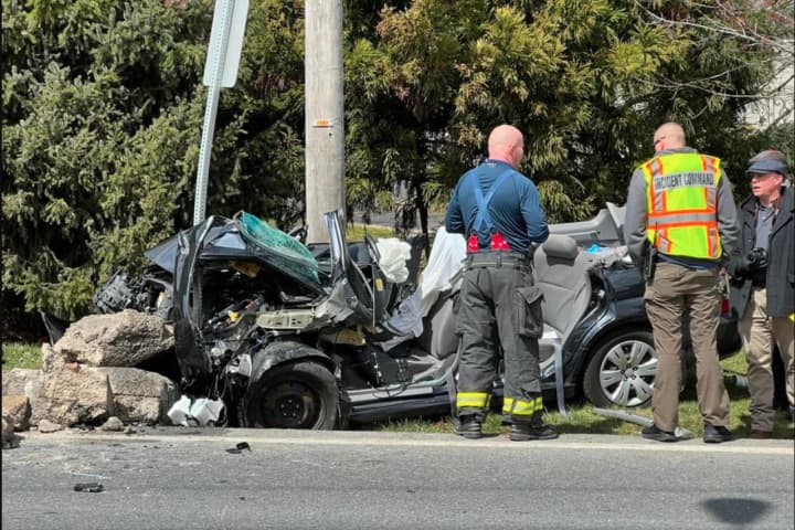 2 Extricated From Crumpled Car, Taken To Trauma Center In Deadly Lehigh Valley Crash (PHOTOS)