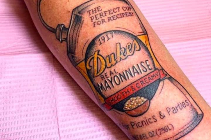 VA Tattoo Shop Is Giving Free Tattoos — But They Have To Be Duke's Mayonnaise Related