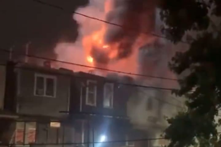 Video Shows Fire Tearing Through Baltimore Rowhomes
