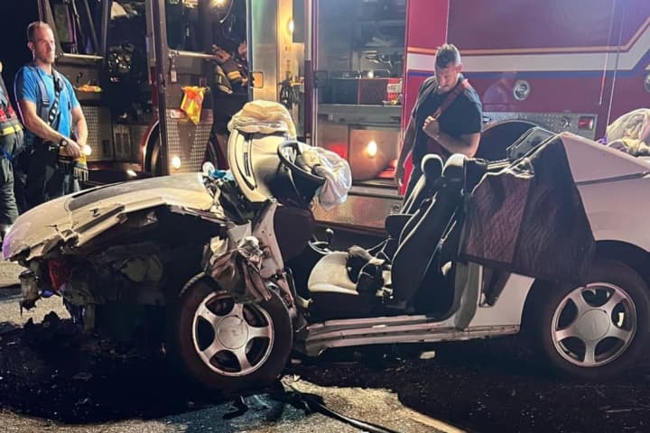Trapped Victim Airlifted Following 2-Car Crash In Sussex County (PHOTOS)