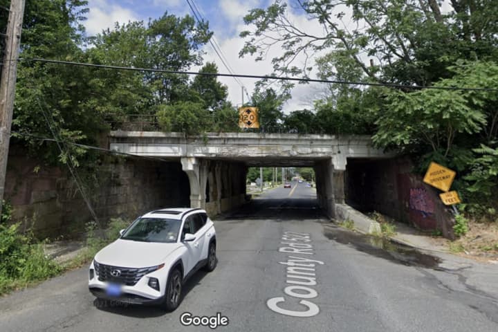 Car Strikes Bridge In Central Jersey (DEVELOPING)