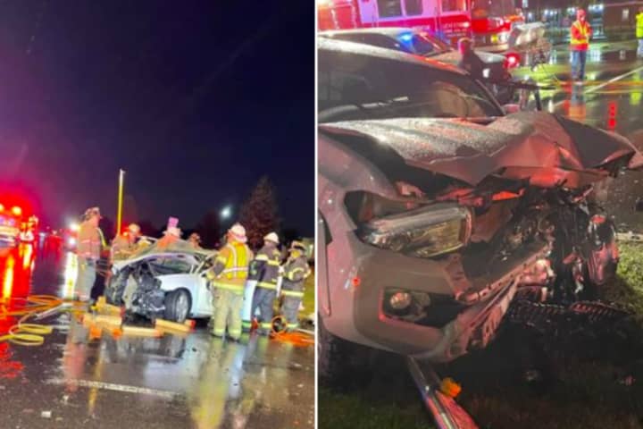 Police Car Crash Among 2 Accidents On Route 13 Less Than 90 Mins Apart