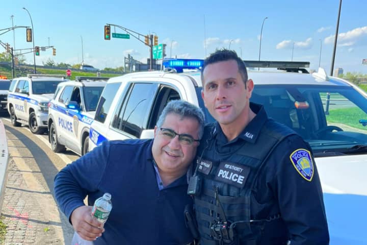 Ride Share Driver Choking On Gum Saved By PAPD Officer At Newark Airport