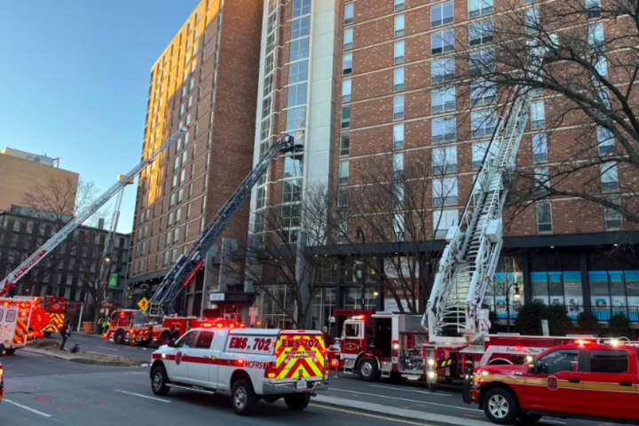 People Trapped On Balconies In Silver Spring High-Rise Fire