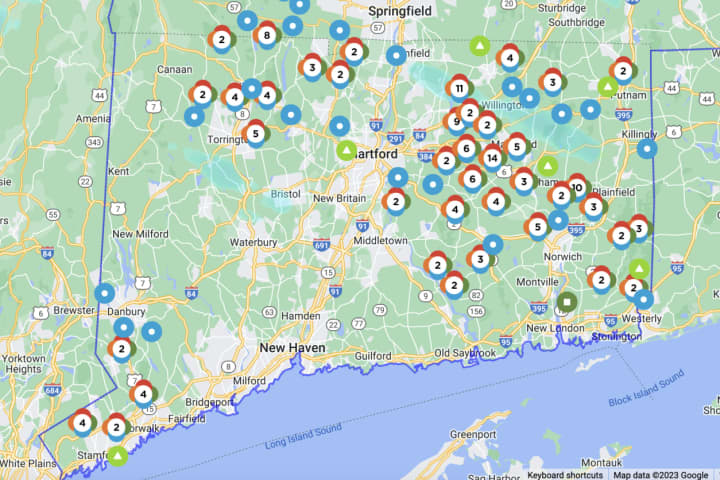Thousands Without Power In CT From Strong Wind Gusts, Ice On Trees In Some Spots