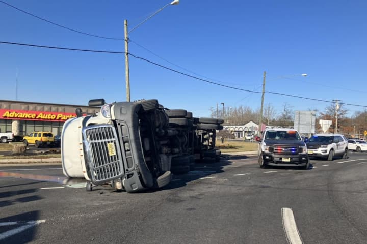 Tractor-Trailer Flips Causing Delays On Route 202/31