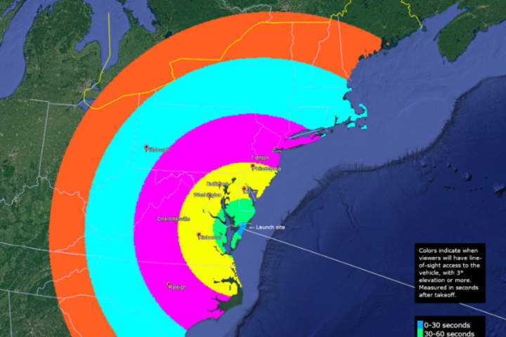 NASA Rocket Will Be Visible Across East Coast This Weekend