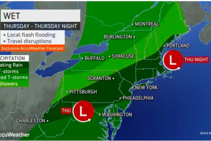 Flash Flood Threat: Here's Projected Timing For System Packed With Storms, Heavy Rain