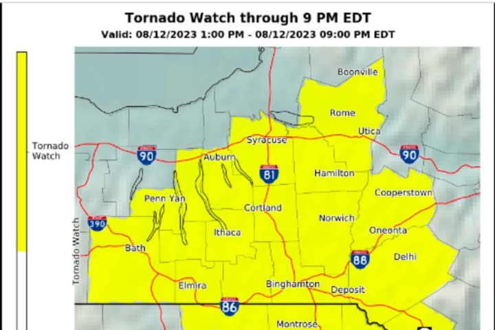 Tornado Watch Issued For Sullivan County