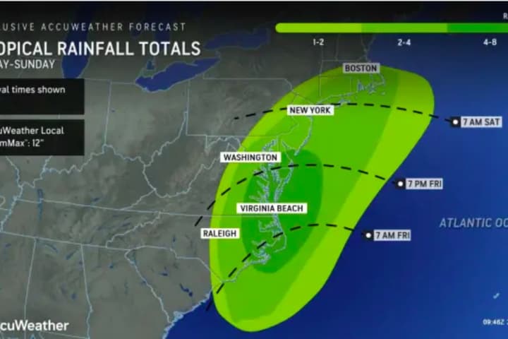 Tropical Storm To Bring Drenching Downpours, Gusty Winds To East Coast (TIMING)