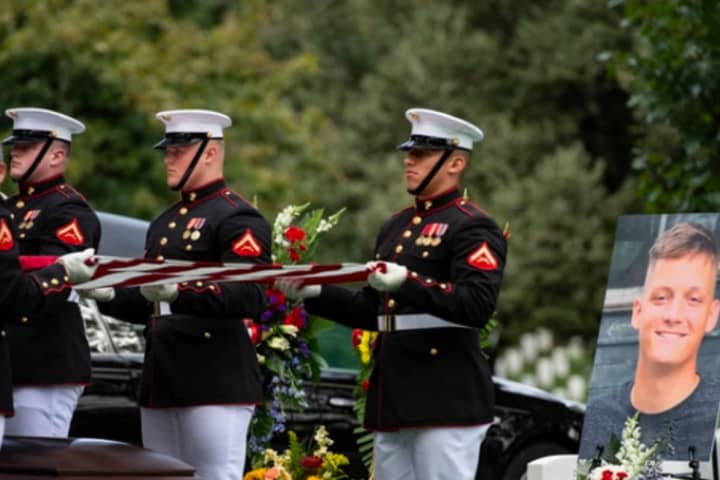 Funeral Held For Arlington Marine Cpl. Spencer Collart, 21, Killed In Osprey Crash (PHOTOS)