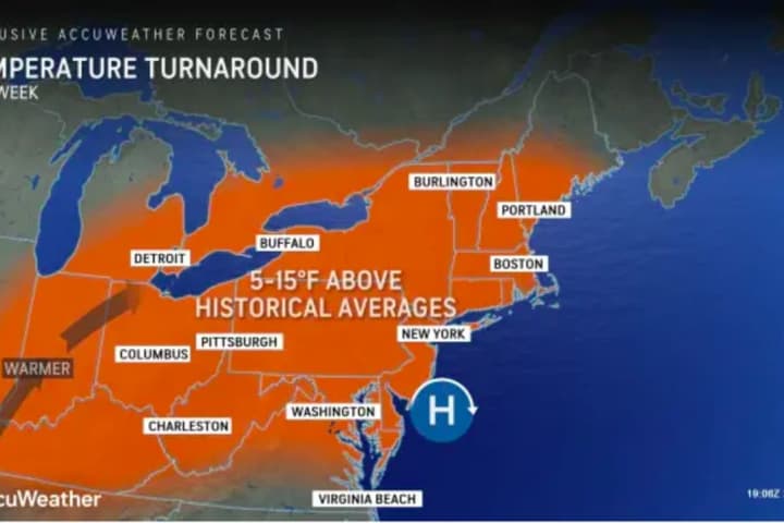 'Temperature Turnaround:' Unseasonably Warm Weather Coming To Northeast