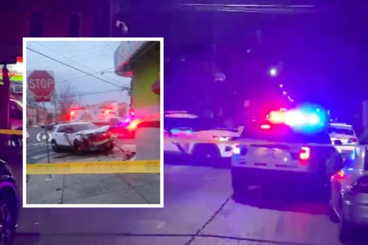 Wrong-Way, Speeding Driver Sends Police Car Into Philadelphia Corner Store