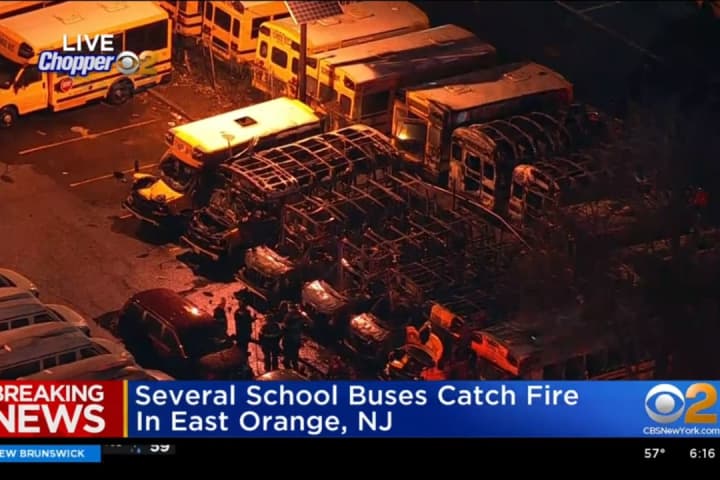 Multiple School Buses Destroyed By Fire In East Orange: Reports