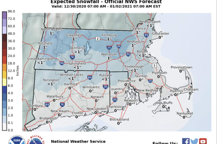 Forecast: Expect Snow Today, Wednesday, Dec. 30 - Rain on NYD