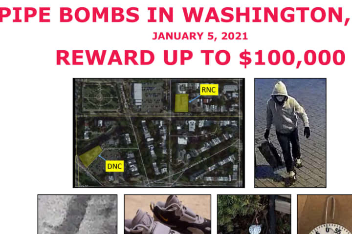 FBI Offering $100K Reward For Info On Person/Persons Who Placed Pipe Bombs Near Capitol