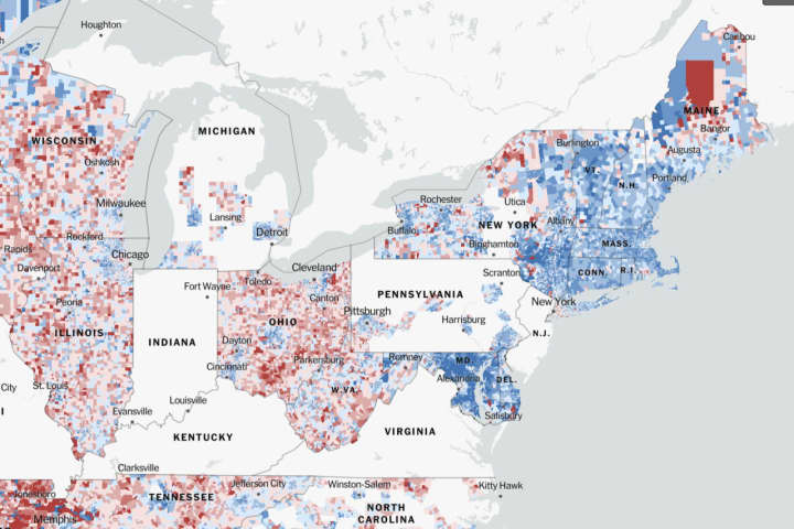 Extremely Detailed Map Reveals Who Your Community Voted For In 2020 Presidential Race