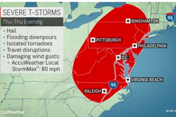 Severe Storms With Damaging Winds, Large Hail, Possible Tornadoes Will Sweep Through Region