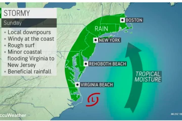 Here's Time Frame For Coastal Storm That Will Bring Soaking Rain, Strong Winds To Region
