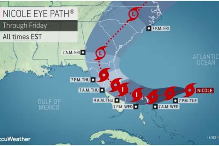Hurricane Watch Issued In Florida As Nicole Heads Toward US: Here's New Projected Timing, Track