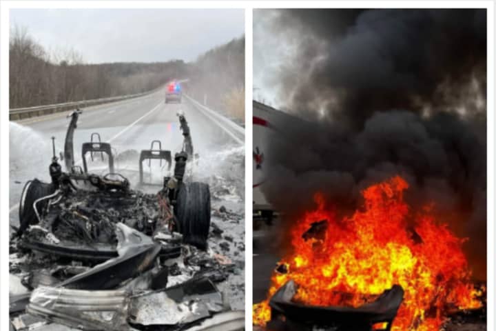 12K Gallons Used To Extinguish Tesla Fire On I-80 In Western Pennsylvania