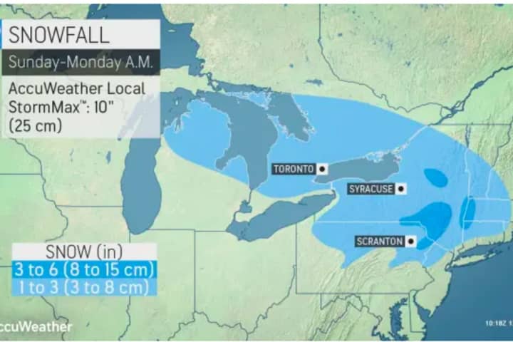 Some Areas Could See Up To Half-Foot Of Snowfall From Storm System Headed To Region