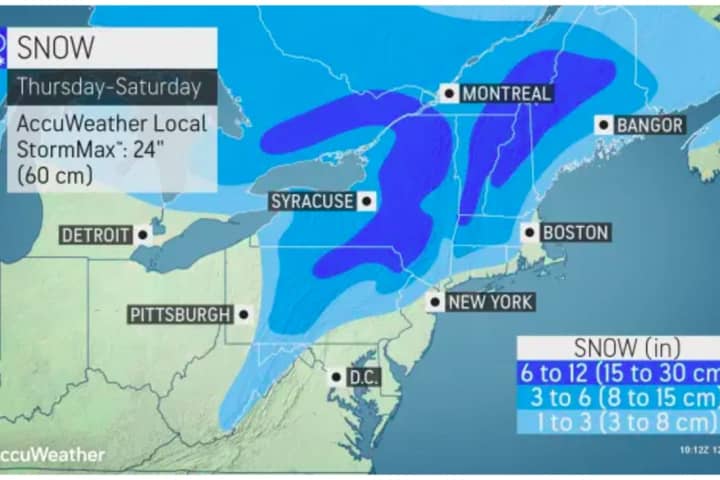 Projected Snowfall Totals Released For Powerful New Storm System Headed To Northeast