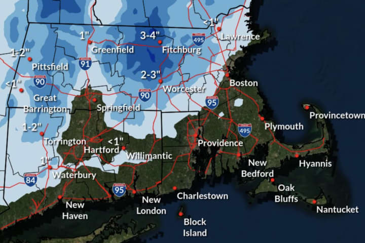 Snow, Rain May Make Roads Dangerous In Central, Western Mass: NWS