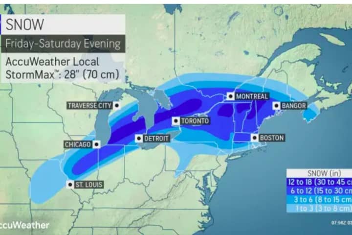 Here Are Updated Snowfall Projections For New Winter Storm Headed To Northeast
