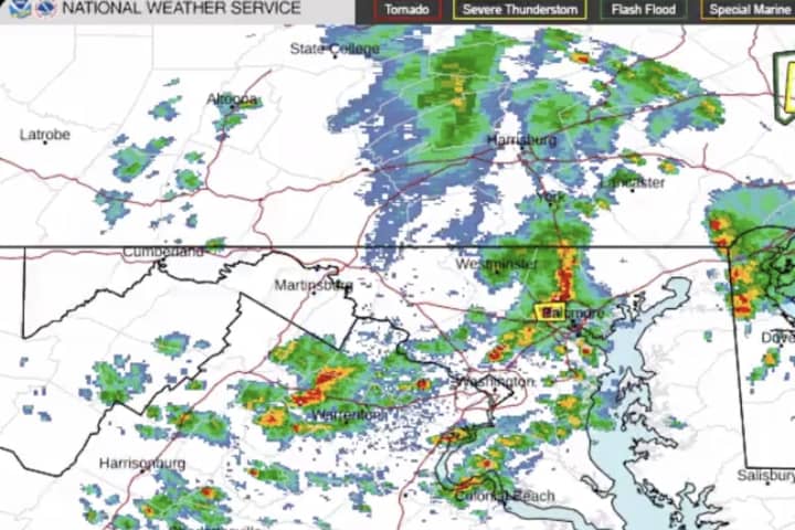 Hail, Rain Threatening Parts Of Maryland As Storm Rolls Through Region