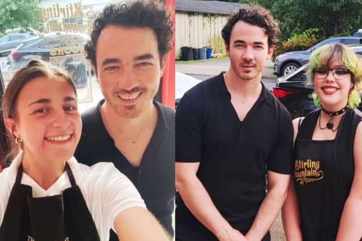 Jonas Brother Stops By North Jersey Ice Cream Shop