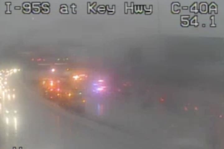 Jackknifed Tractor-Trailer Blocks All Northbound Lanes On I-95 In Maryland (DEVELOPING)