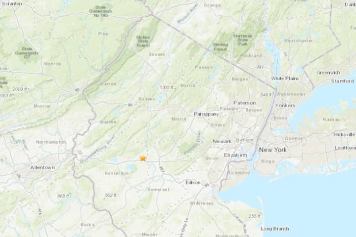 Small Earthquake Felt In Hunterdon County: USGS