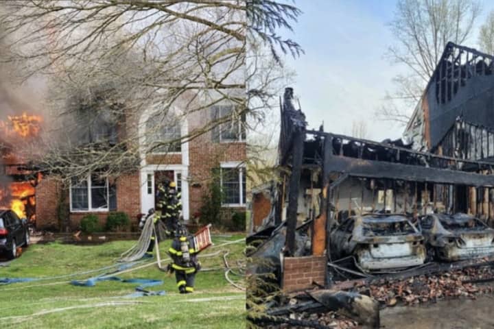 Two-Alarm Car Fire Tears Through Maryland Garage, Home